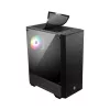 MSI MAG FORGE 111R Mid Tower Gaming Computer Case 'Schwarz, 1x 120mm ARGB PWM-Lüfter, 1-6 ARGB-Hub, Mystic Light Sync, Tempered Glass Panel, ATX, mATX, mini-ITX'