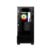 MSI MAG FORGE 111R Mid Tower Gaming Computer Case 'Schwarz, 1x 120mm ARGB PWM-Lüfter, 1-6 ARGB-Hub, Mystic Light Sync, Tempered Glass Panel, ATX, mATX, mini-ITX'