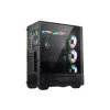 MSI MAG FORGE 111R Mid Tower Gaming Computer Case 'Schwarz, 1x 120mm ARGB PWM-Lüfter, 1-6 ARGB-Hub, Mystic Light Sync, Tempered Glass Panel, ATX, mATX, mini-ITX'