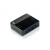 ATEN 4-Port USB 3.0 Peripherie-Sharing-Gerät, 5 Gbit/s, Micro-USB Typ B, Schwarz, Kunststoff, 0 - 40 °C, -20 - 60 °C