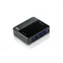 ATEN 4-Port USB 3.0 Peripherie-Sharing-Gerät, 5 Gbit/s, Micro-USB Typ B, Schwarz, Kunststoff, 0 - 40 °C, -20 - 60 °C