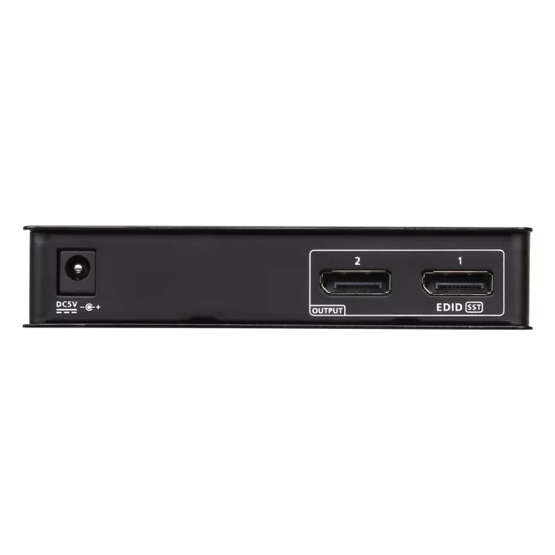 ATEN 2-Port 4K DisplayPort 1.2a Splitter, DisplayPort, 2x DisplayPort, 4096 x 2160 Pixel, Schwarz, Metall, 4K Ultra HD