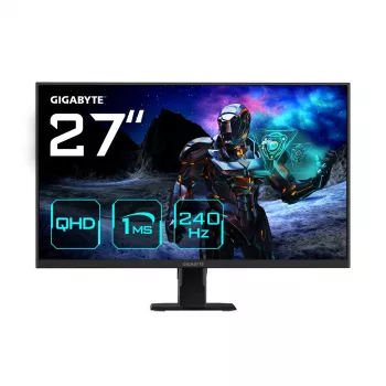 GIGABYTE GS27Q X 27 Zoll QHD Gaming-Monitor - 2560 x 1440, 240 Hz, 1 ms, 250 cd/m², FreeSync Premium Pro, HDR Ready, HDMI 2.0, DisplayPort 1.4
