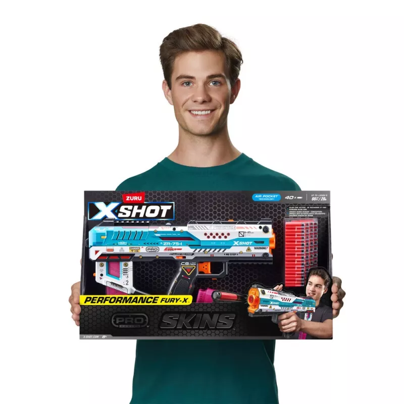 Spielzeug-Blaster Zuru XSHOT 36772 — mehrfarbiger Kunststoff, 400 g, Alter 14+