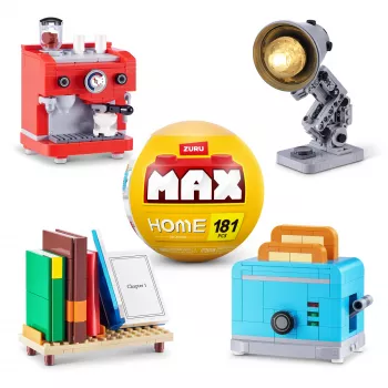MAX Build more Premium Home Building Bricks Collection, Bauklötze, 8 Jahr(e), Kunststoff, 181 Stk., 197 g