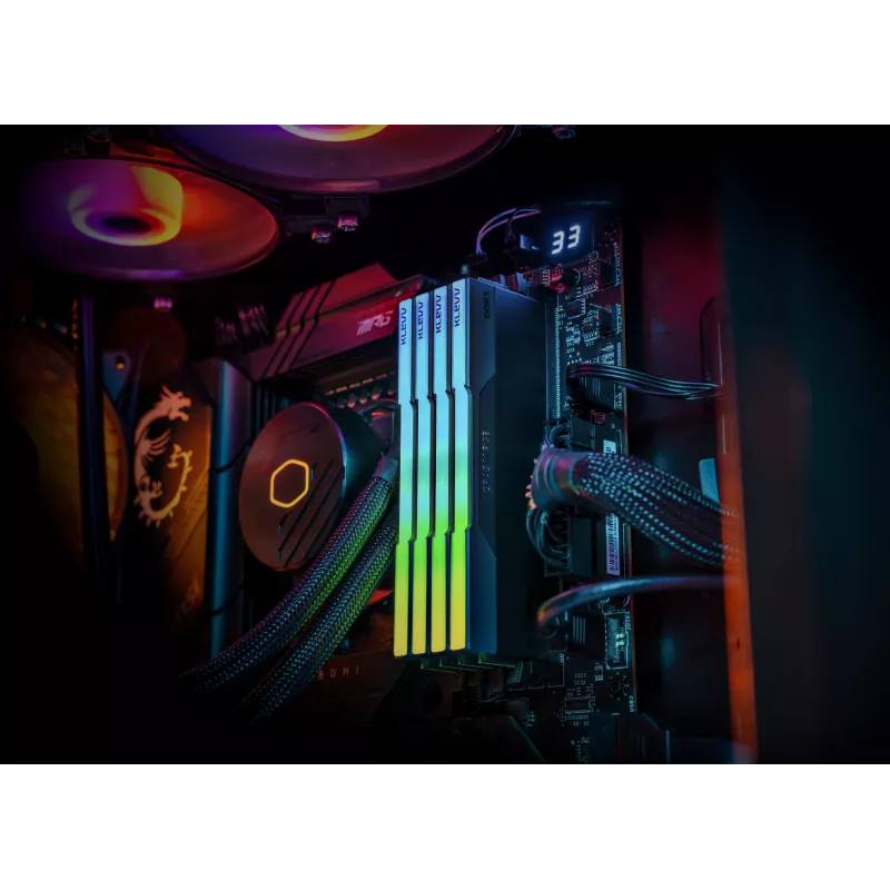 Klevv 64GB (2 x 32GB) 6000MHz CL30 DDR5 GAMING RAM MODULE 30-36-36-76 CRAS V RGB