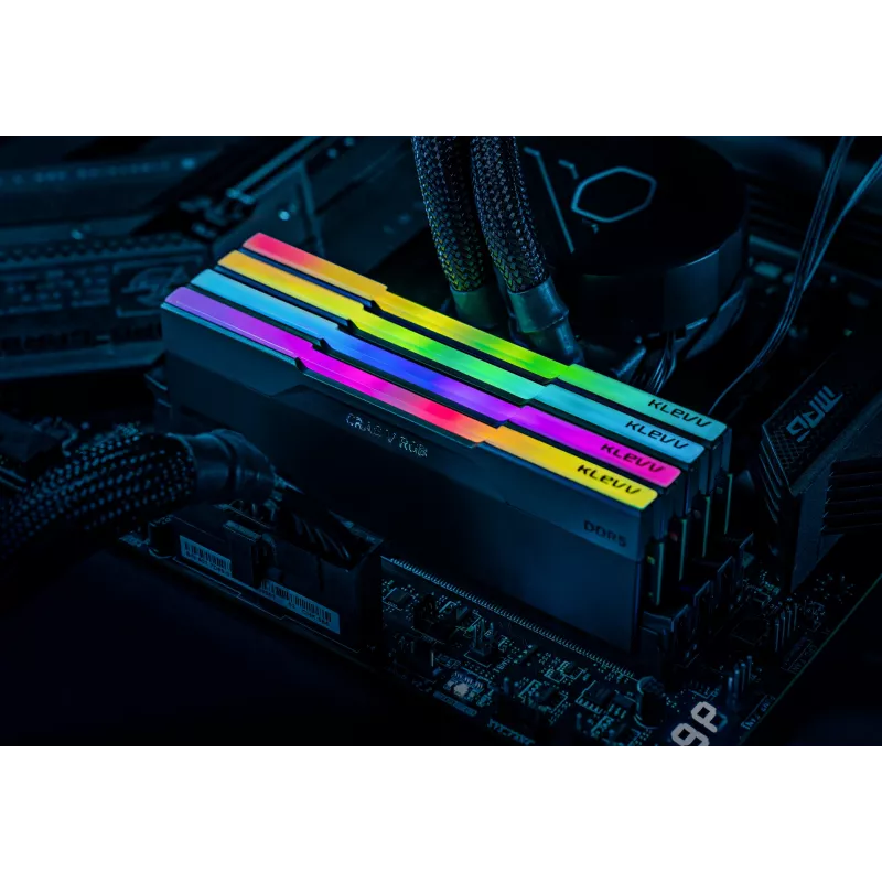Klevv 64GB (2 x 32GB) 6000MHz CL30 DDR5 GAMING RAM MODULE 30-36-36-76 CRAS V RGB