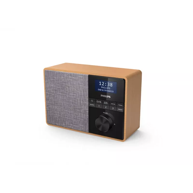 Philips TAR5505/10 Radio tragbar Digital Schwarz, Grau, Holz