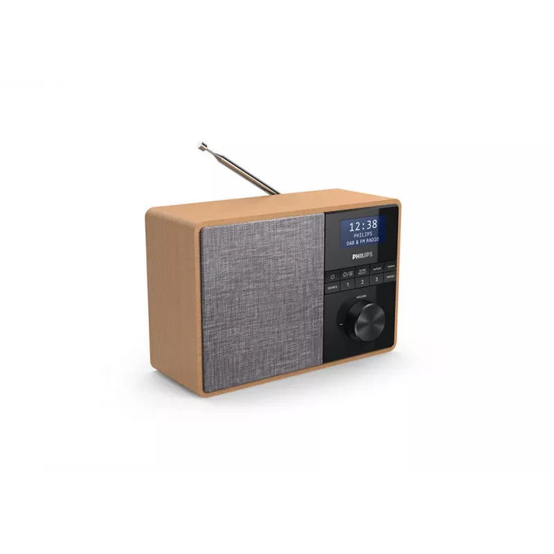 Philips TAR5505/10 Radio tragbar Digital Schwarz, Grau, Holz