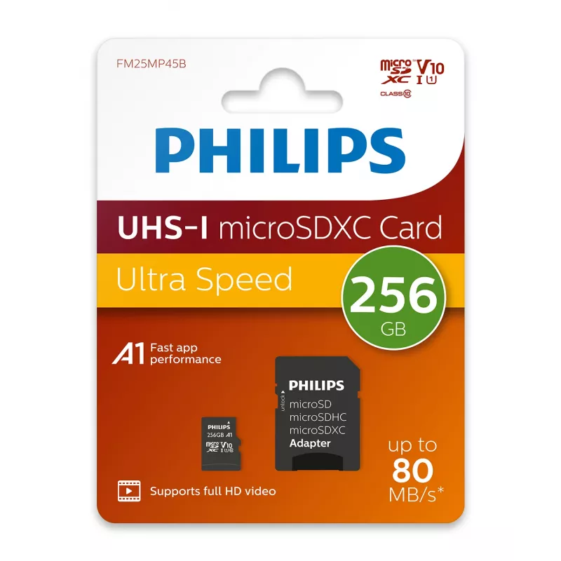 Philips FM25MP45B/00 Speicherkarte 256 GB MicroSDHC UHS-I Class 10
