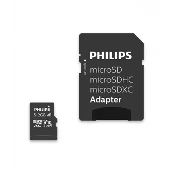 Philips FM51MP45B/00 microSDXC-Karte, 512 GB, Class 10, UHS-I U1, inkl. Adapter