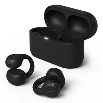 Philips 2000er-Serie TAQ2000BK Headset True Wireless Stereo (TWS) Ohrclip, Open-Ear Anrufe/Musik Bluetooth Schwarz
