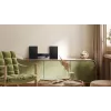 Home-Audio-Mikrosystem Philips TAM4205M2/12 — 80 W RMS, 2-Wege-Lautsprecher, Bluetooth, FM, LED-Anzeige, Schubladen-Disc-Ladevorgang (Schwarz/Silber)