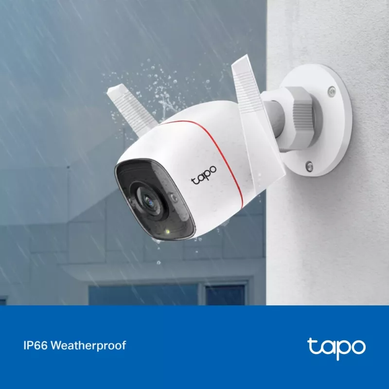 TP-Link Tapo Outdoor Security Wi-Fi Camera, IP-Sicherheitskamera, Außenbereich, Kabelgebunden & Kabellos, CE, NCC, Wandmontage, Weiß