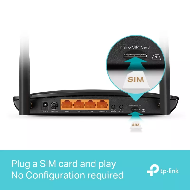 TP-Link MR550 Wireless-Router Gigabit Ethernet Dualband (2,4 GHz / 5 GHz) 4G