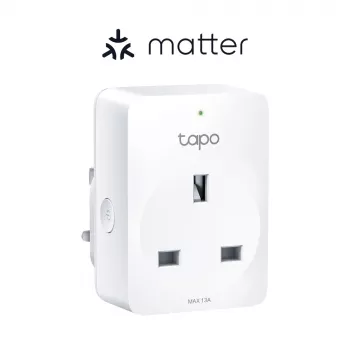 Smart-Steckdose TP-Link Tapo Mini P110M – Wi‑Fi/Bluetooth intelligente Innensteckdose, 16 A, 100–240 V, 3680 W, weiß