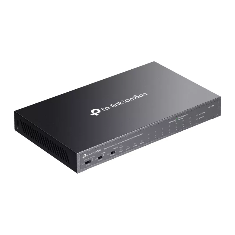 TP-Link Omada DS111P Netzwerk-Switch Unmanaged Fast Ethernet (10/100) Power over Ethernet (PoE) Schwarz