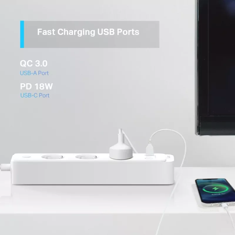 TP-Link Tapo P300 3 AC outlet(s) Type F (CEE 7/4) 1,5 m 3 2300 W Weiß