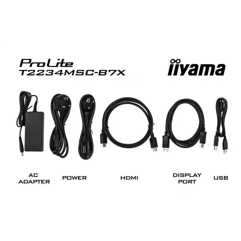 iiyama ProLite T2234MSC-B7X Computerbildschirm 54,6 cm (21,5 Zoll) 1920 x 1080 Pixel Full HD Touchscreen Schwarz