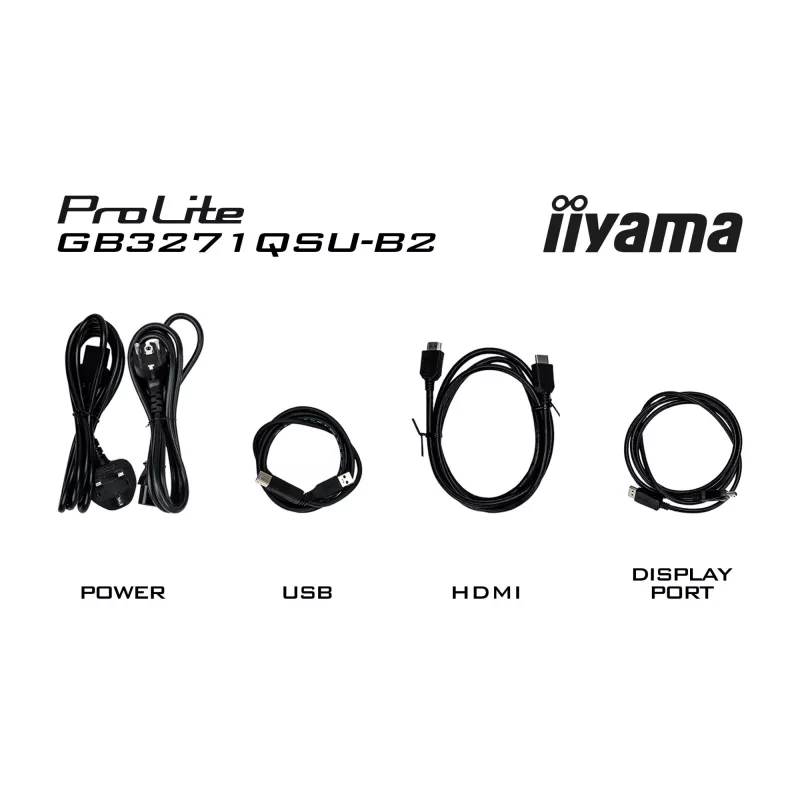 iiyama GB3271QSU-B2 Computermonitor 80 cm (31,5 Zoll) 2560 x 1440 Pixel Quad HD LED Schwarz