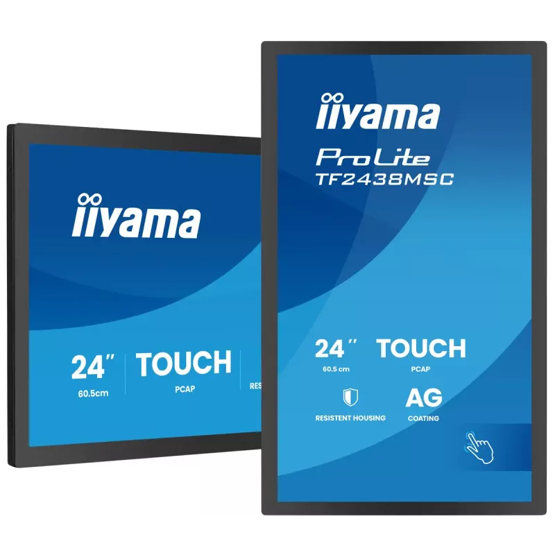Touchscreen-Monitor IIYAMA TF2438MSC-B2 — 24 Zoll interaktives Display, Multi-Touch