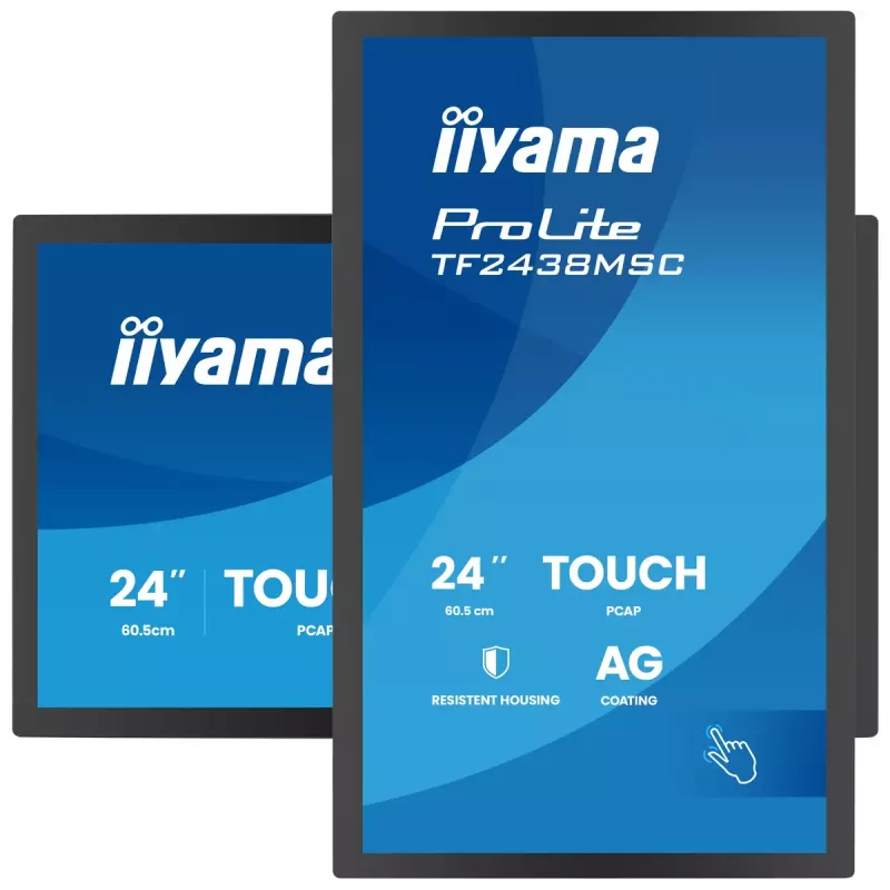 Touchscreen-Monitor IIYAMA TF2438MSC-B2 — 24 Zoll interaktives Display, Multi-Touch