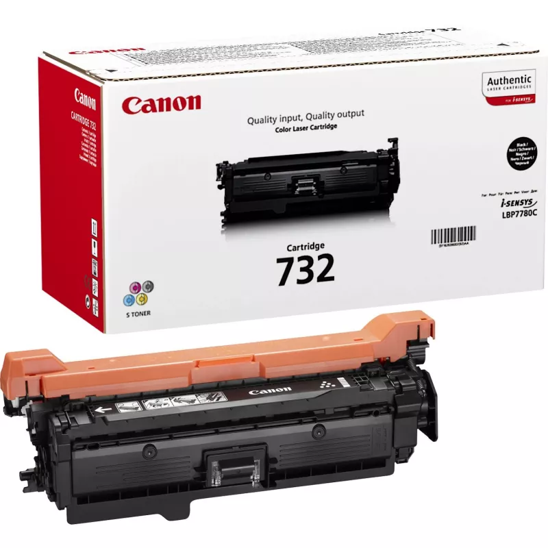 Tonerkartusche Canon 732K — Original Schwarz, Laser, Reichweite 6100 Seiten, 1 Stk.