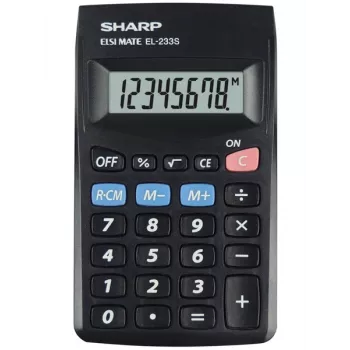Sharp EL-233S Taschenrechner Pocket Basic Schwarz
