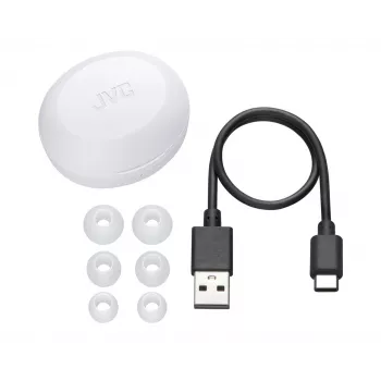Kabellose In-Ear-Kopfhörer JVC HA-A5T True Wireless Stereo (TWS) — Intraaural, 20–20000 Hz, Weiß