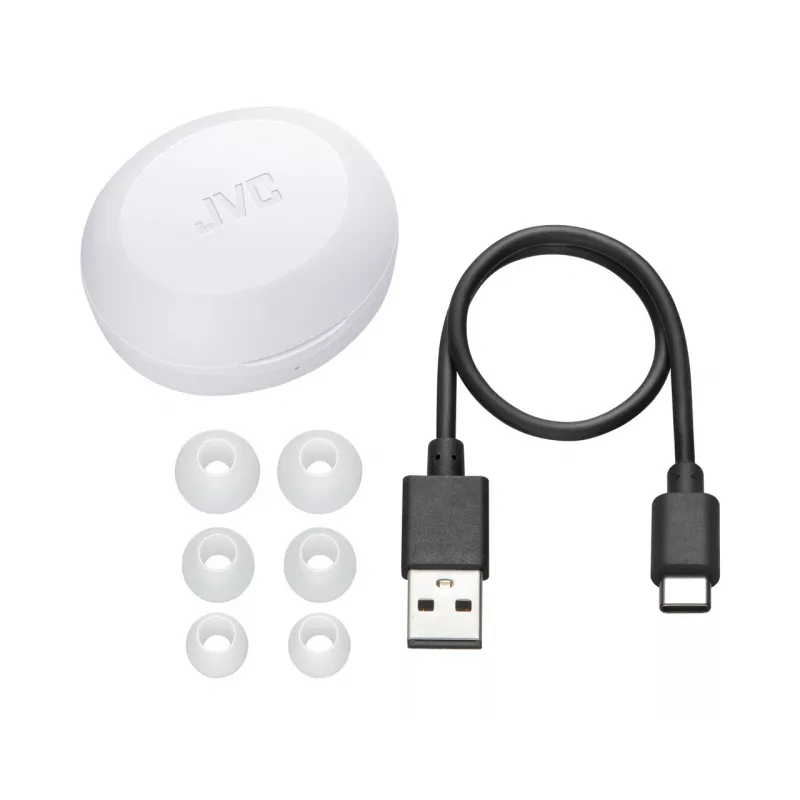 Kabellose In-Ear-Kopfhörer JVC HA-A5T True Wireless Stereo (TWS) — Intraaural, 20–20000 Hz, Weiß