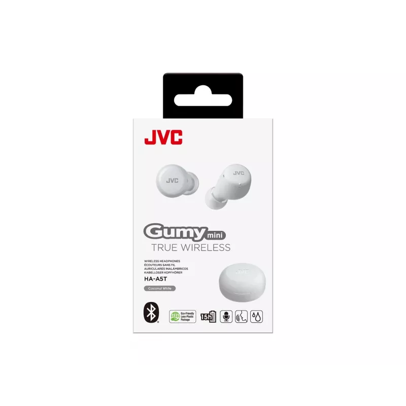 Kabellose In-Ear-Kopfhörer JVC HA-A5T True Wireless Stereo (TWS) — Intraaural, 20–20000 Hz, Weiß