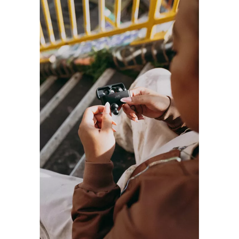 JVC XX Deep Bass Wireless Earbuds Schwarz