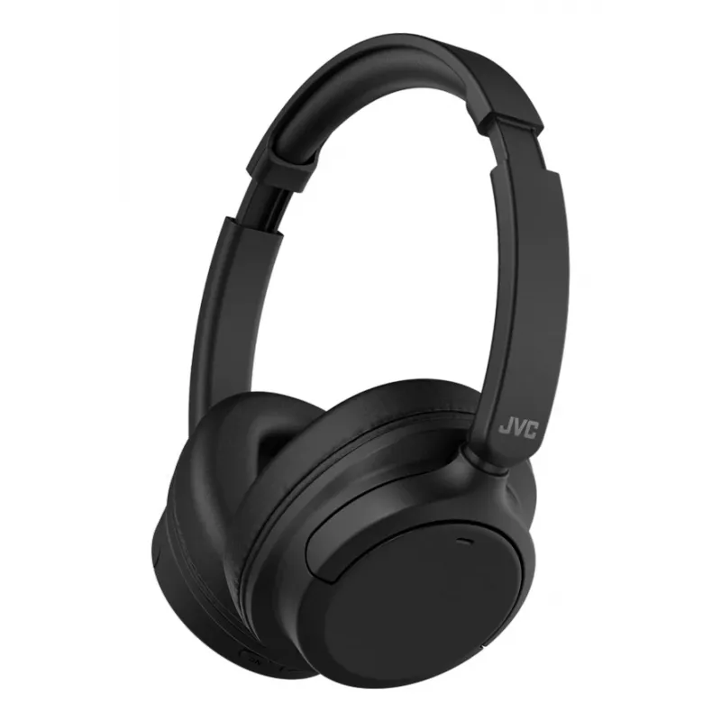 JVC Over-Ear-Kopfhörer mit Geräuschunterdrückung, Headset, kabellos, Kopfbügel, Anrufe/Musik, USB Type-C, Bluetooth, Schwarz