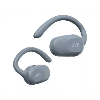 Headset JVC HA-NP40T True Wireless Stereo (TWS) In-Ear-Kopfhörer mit Ohrbügel Bluetooth, 20–20000 Hz, 10 m, grau