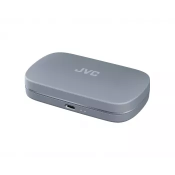 Headset JVC HA-NP40T True Wireless Stereo (TWS) In-Ear-Kopfhörer mit Ohrbügel Bluetooth, 20–20000 Hz, 10 m, grau