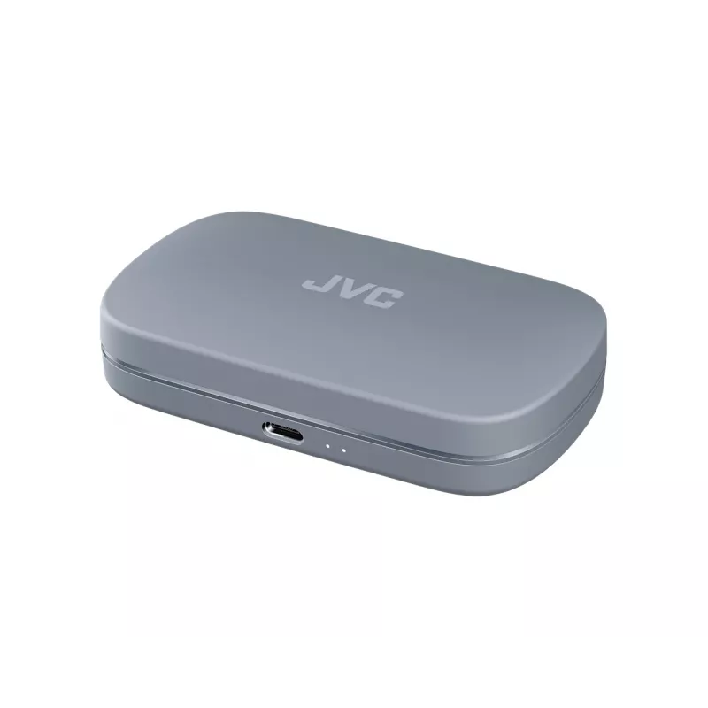Headset JVC HA-NP40T True Wireless Stereo (TWS) In-Ear-Kopfhörer mit Ohrbügel Bluetooth, 20–20000 Hz, 10 m, grau