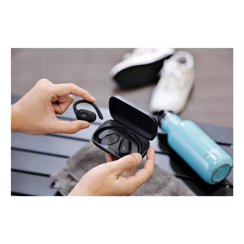 Headset JVC HA-NP40T True Wireless Stereo TWS Ear-hook Bluetooth Schwarz, 20–20000 Hz, 10 m