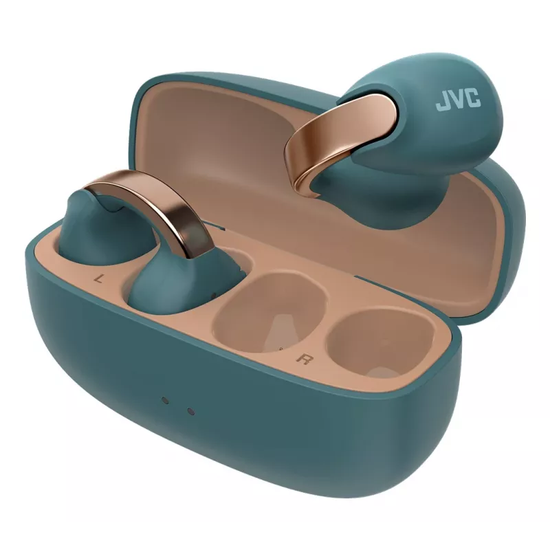 JVC HA-NP1T Headset True Wireless Stereo (TWS) Ohrmuschel-Anclips Für Anrufe/Musik USB Typ-C Bluetooth Blau, Gold