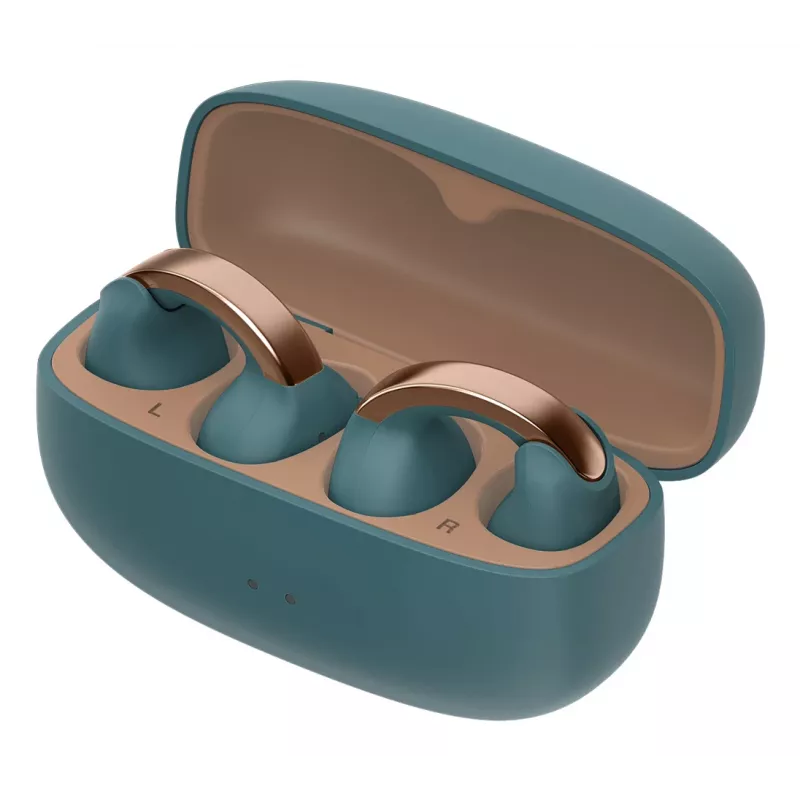 JVC HA-NP1T Headset True Wireless Stereo (TWS) Ohrmuschel-Anclips Für Anrufe/Musik USB Typ-C Bluetooth Blau, Gold