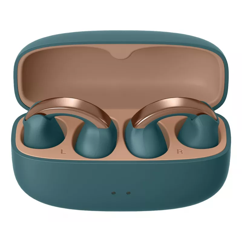 JVC HA-NP1T Headset True Wireless Stereo (TWS) Ohrmuschel-Anclips Für Anrufe/Musik USB Typ-C Bluetooth Blau, Gold