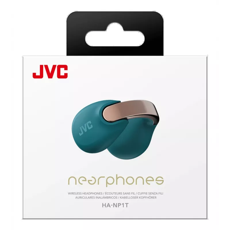 JVC HA-NP1T Headset True Wireless Stereo (TWS) Ohrmuschel-Anclips Für Anrufe/Musik USB Typ-C Bluetooth Blau, Gold