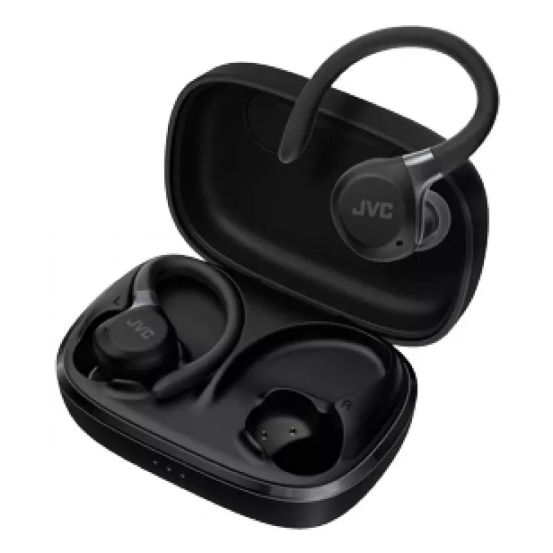 JVC HA-EC75T-B-U Kopfhörer/Headset Kabellos Ohrbügel Sport Bluetooth Schwarz