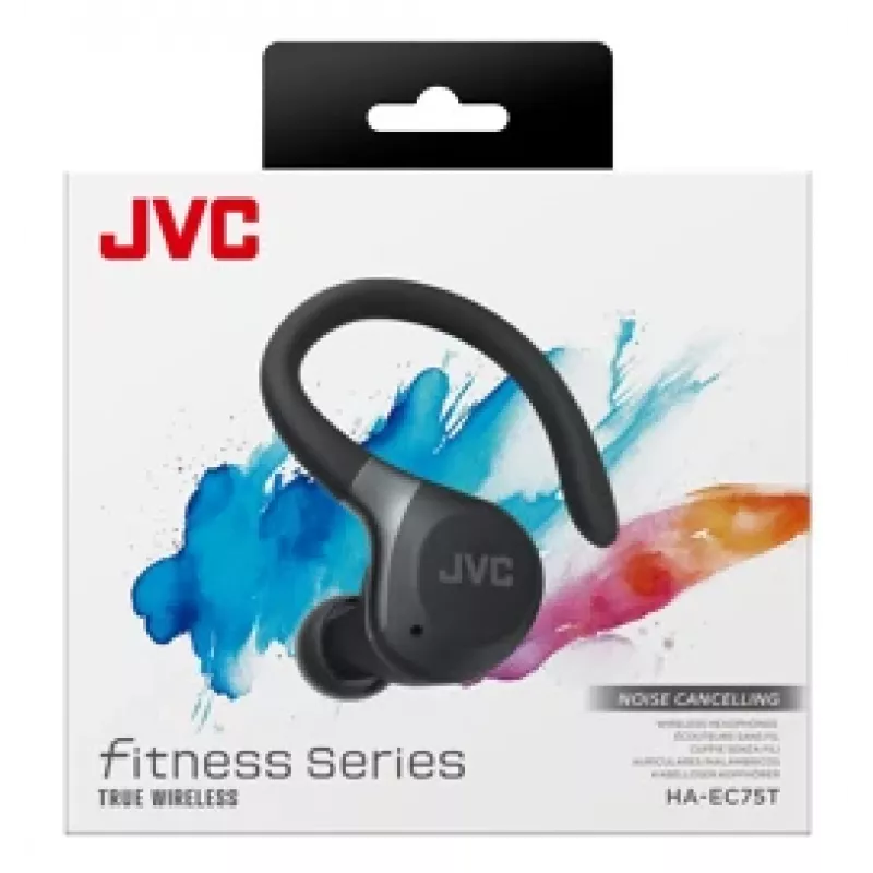 JVC HA-EC75T-B-U Kopfhörer/Headset Kabellos Ohrbügel Sport Bluetooth Schwarz