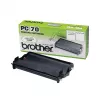 Fax-Kassette Brother PC70 – Schwarz, 140 Seiten, kompatibel mit FAXT72/74/76/78/7 Plus/92/94/96/98