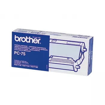 Brother PC-75 Fax-Zubehör Fax-Kassette + Farbband 144 Seiten Schwarz 1 Stk.
