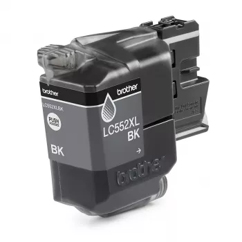 Tintenpatrone Brother LC552XLBK Original Schwarz Pigmenttinte, Einzelpackung, Reichweite ca. 3000 Seiten