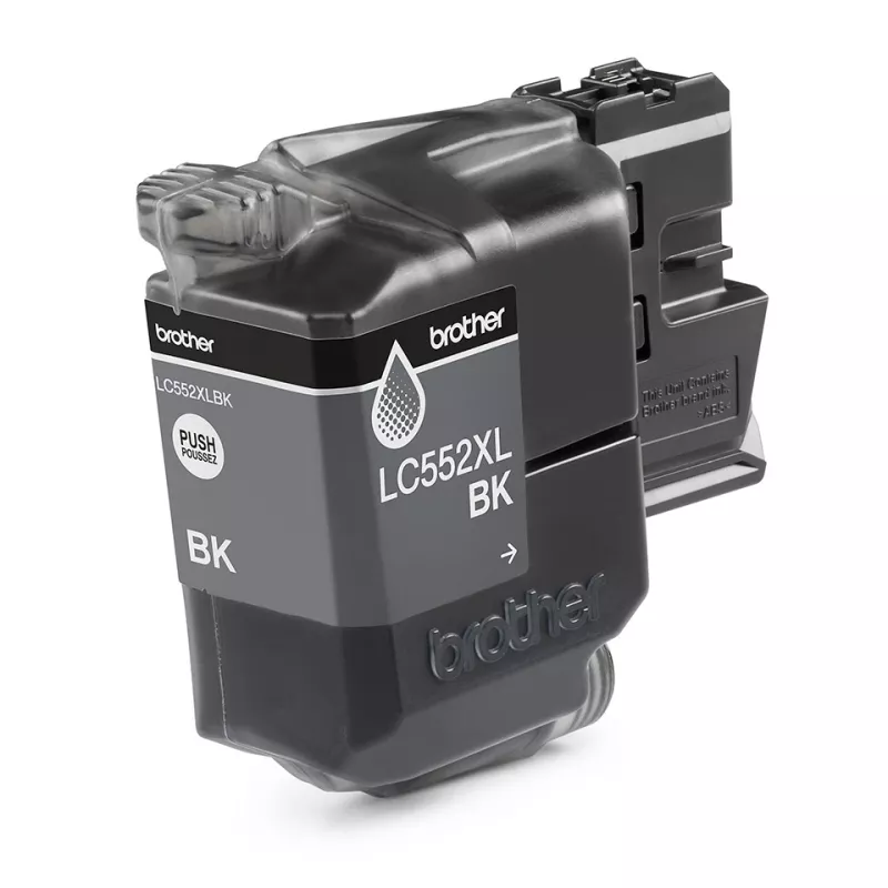Tintenpatrone Brother LC552XLBK Original Schwarz Pigmenttinte, Einzelpackung, Reichweite ca. 3000 Seiten