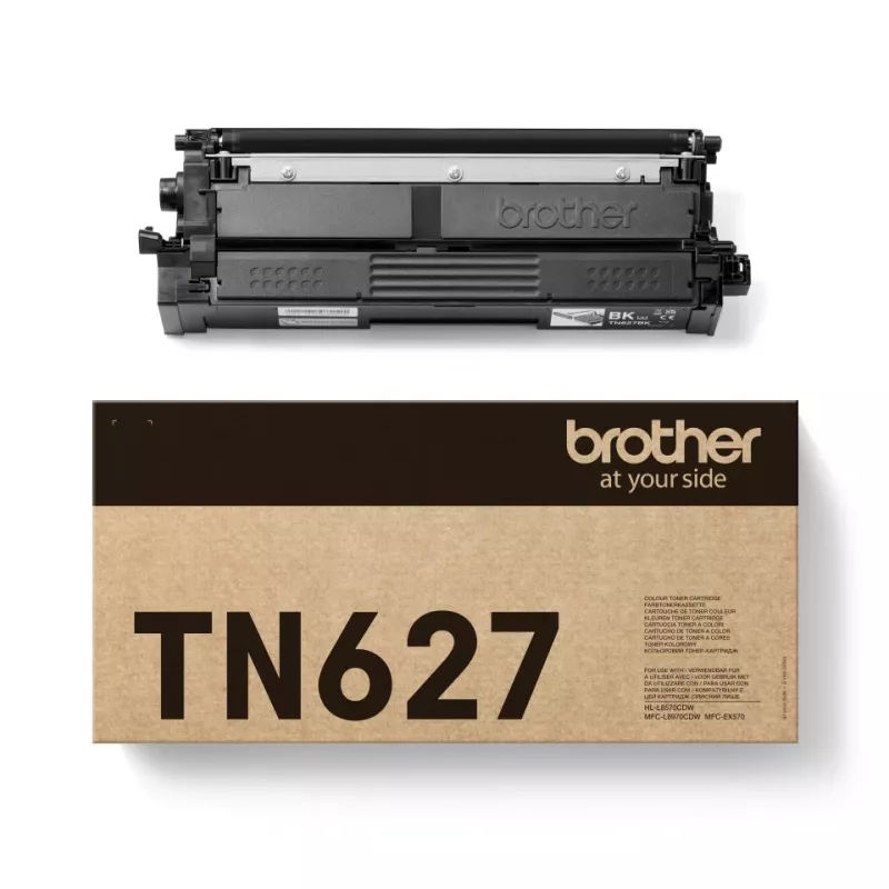 Tonerkartusche Brother TN-627BK Original Schwarz — Reichweite 10.000 Seiten, 1 Stück