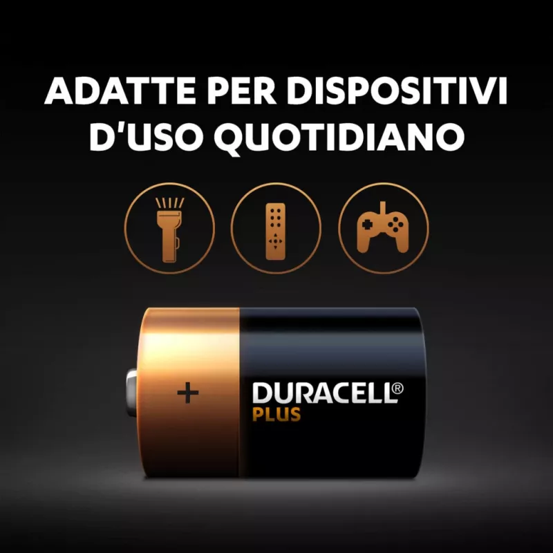 Duracell Plus Einwegbatterie D Alkaline