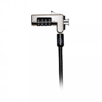 Kensington schlank Combination Laptop Lock, 1,8 m, Kensington, Zahlenschloss, Schlüssel, Schwarz